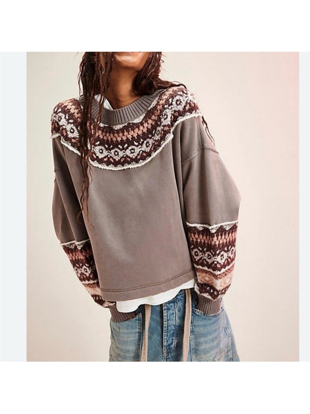 nwot Free People chilly sweatshirt